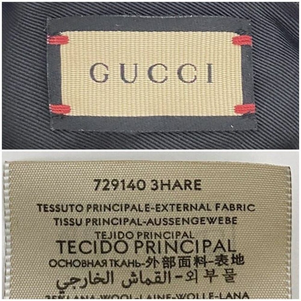 Gucci Beret Green Red Black GG Marmont - Picture 10 of 10